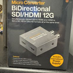 Blackmagic Micro Converter SDI/HDMI 12G – Brand New Sealed