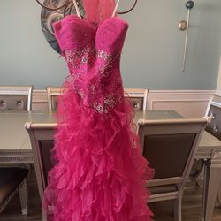 Fucia Pink Formal Dress