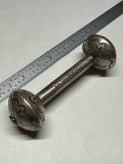 STERLING SILVER BABY RATTLE