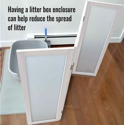 Cat litter partition