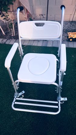 Commode Shower Chair with Wheels