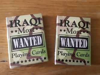 Playing Cards “IRAQI Most Wanted”