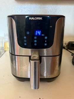 Kalorik 3.5qt. 1500W Digital Temperature Control Air Fryer - Stainless Steel