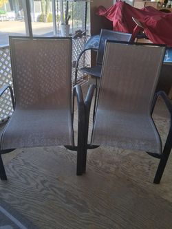 Outdoor Patio Sling  4 Chairs Set of 2