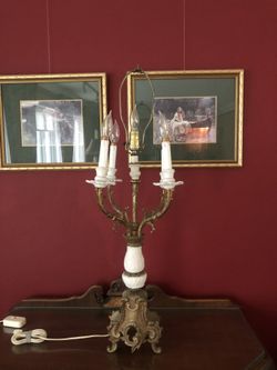 Hollywood Regency Candelabra table lamp