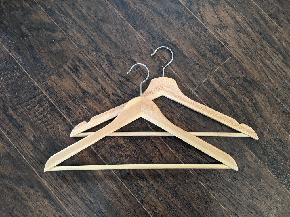 Lots Of Wood Clothes Hangers