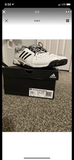 Adidas Barricade Classic Wide 4E Tennis White BY2920 Men's Size 11.5 NEW for Sale in Broken Arrow, OK - OfferUp
