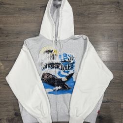 Supreme®/MM6 Maison Margiela Eagle Zip Up Hooded Sweatshirt Size Large White