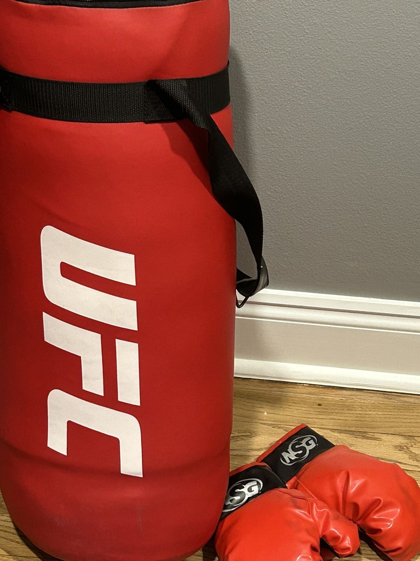 UFC Punching bag and gloves for kids