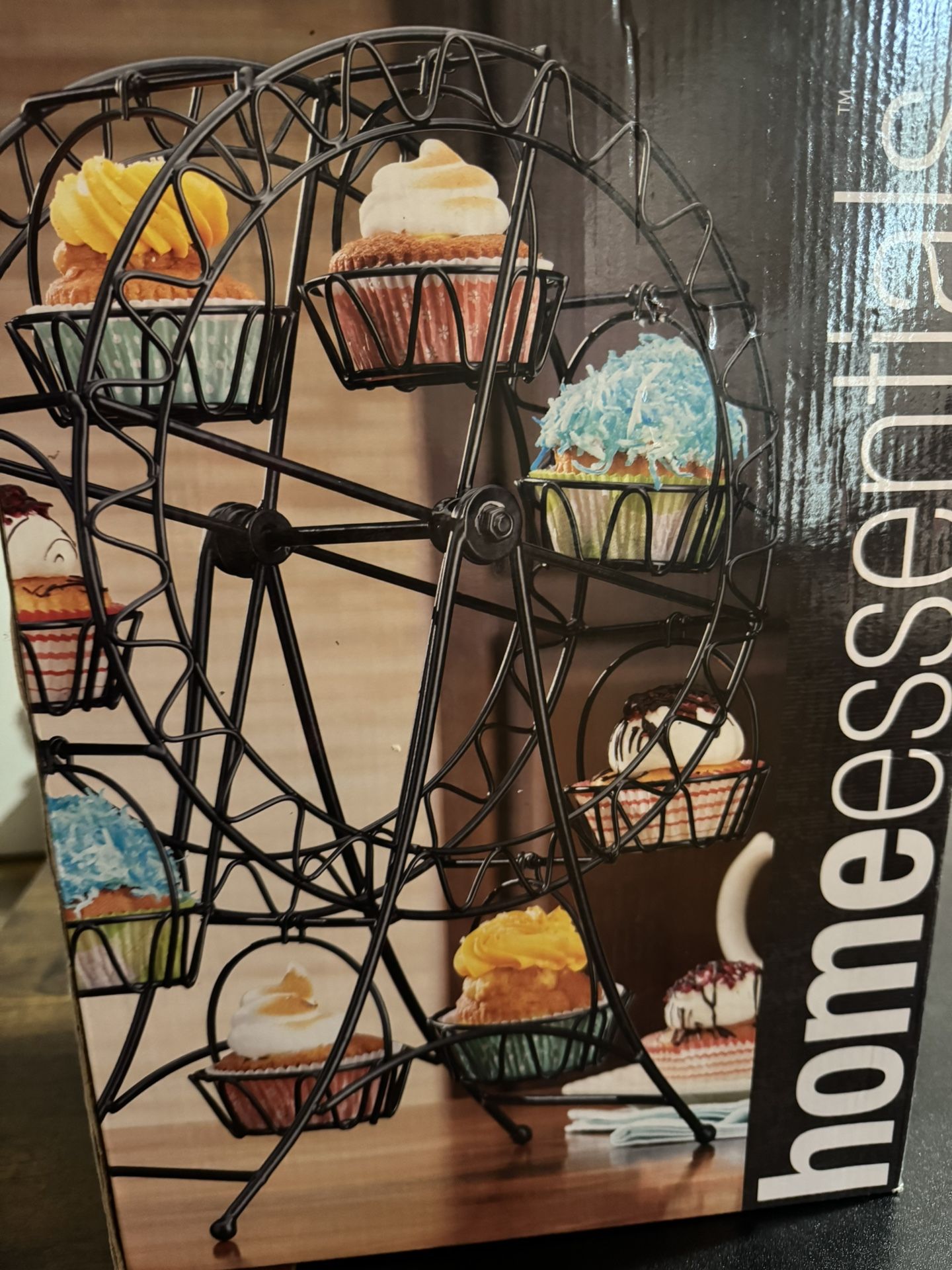 Black Metal Ferris Wheel Cupcake Holder