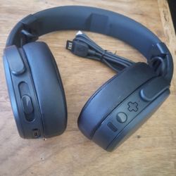 SKULLCANDY CRUSHER HEADPHONES WIRELESS BLUETOOTH NOISE CANCELLING STEREOS BASS