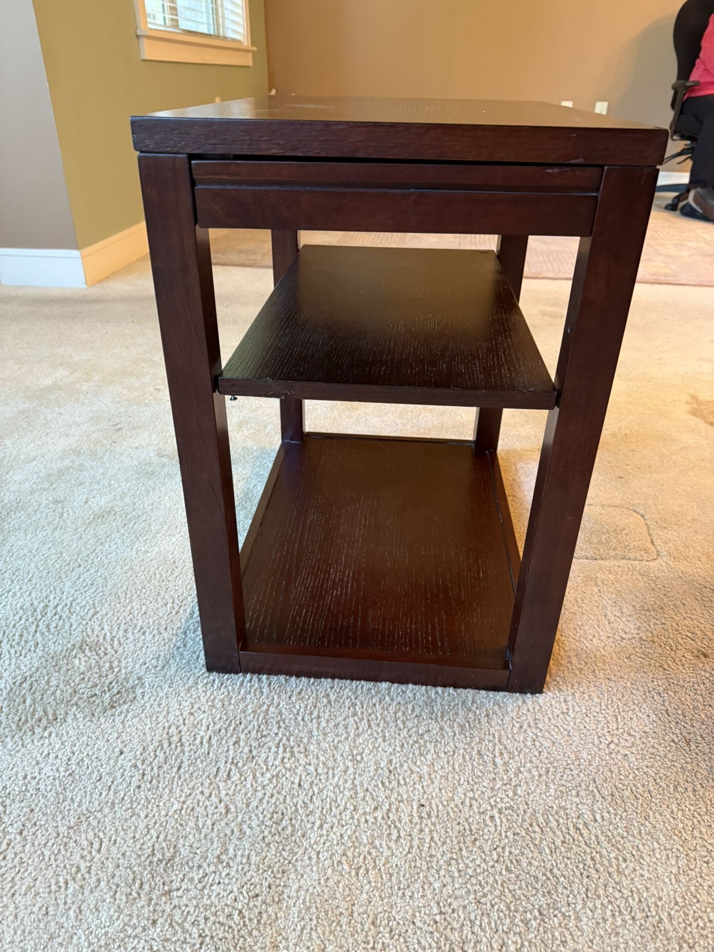 Wood End Table