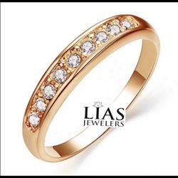 New 18k Rose Gold Wedding Ring 