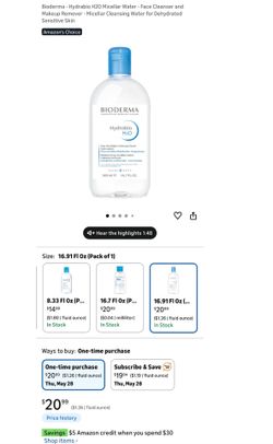 Bioderma - Hydrabio H2O Micellar Water