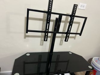Black TV Stand with Mount Bracket