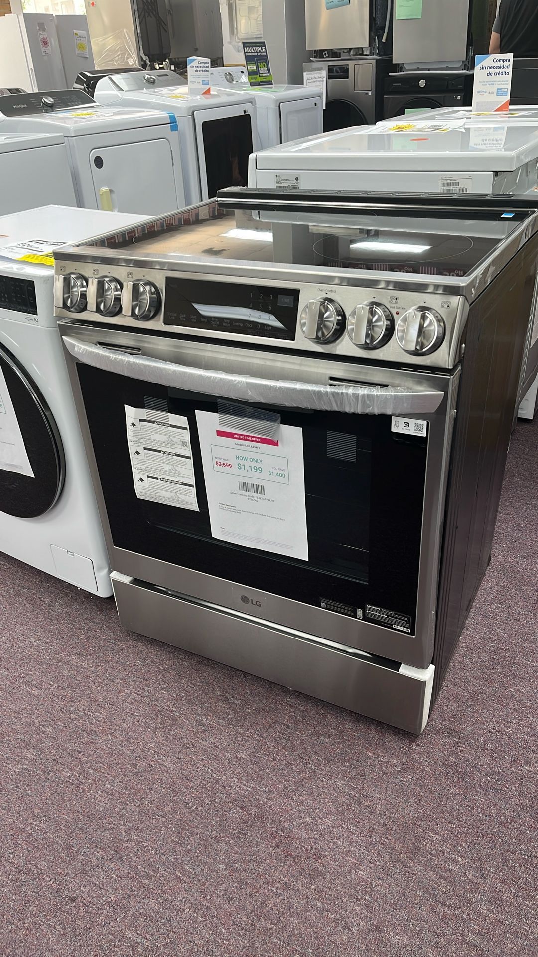 Stove Slide In New Stainless Steel Scratch And Dents