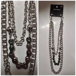BODYRAGE® 3-Piece Gear & Skull Chain Set