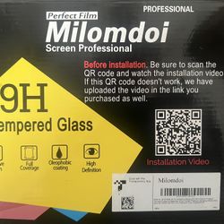 Milomdoi 9H Tempered Glass Screen Protectors, 3+3pk, Samsung Galaxy S23 Ultra 