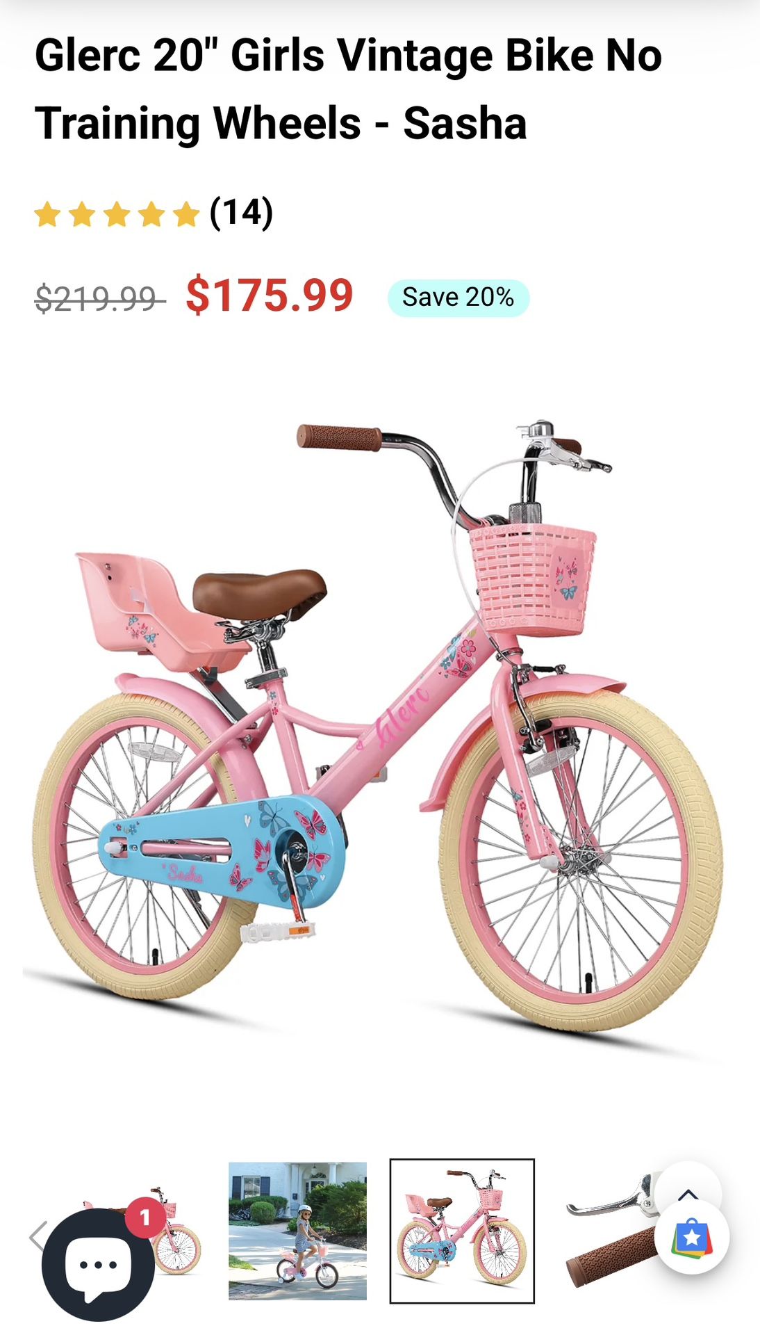 20 Inch Bike (girl)
