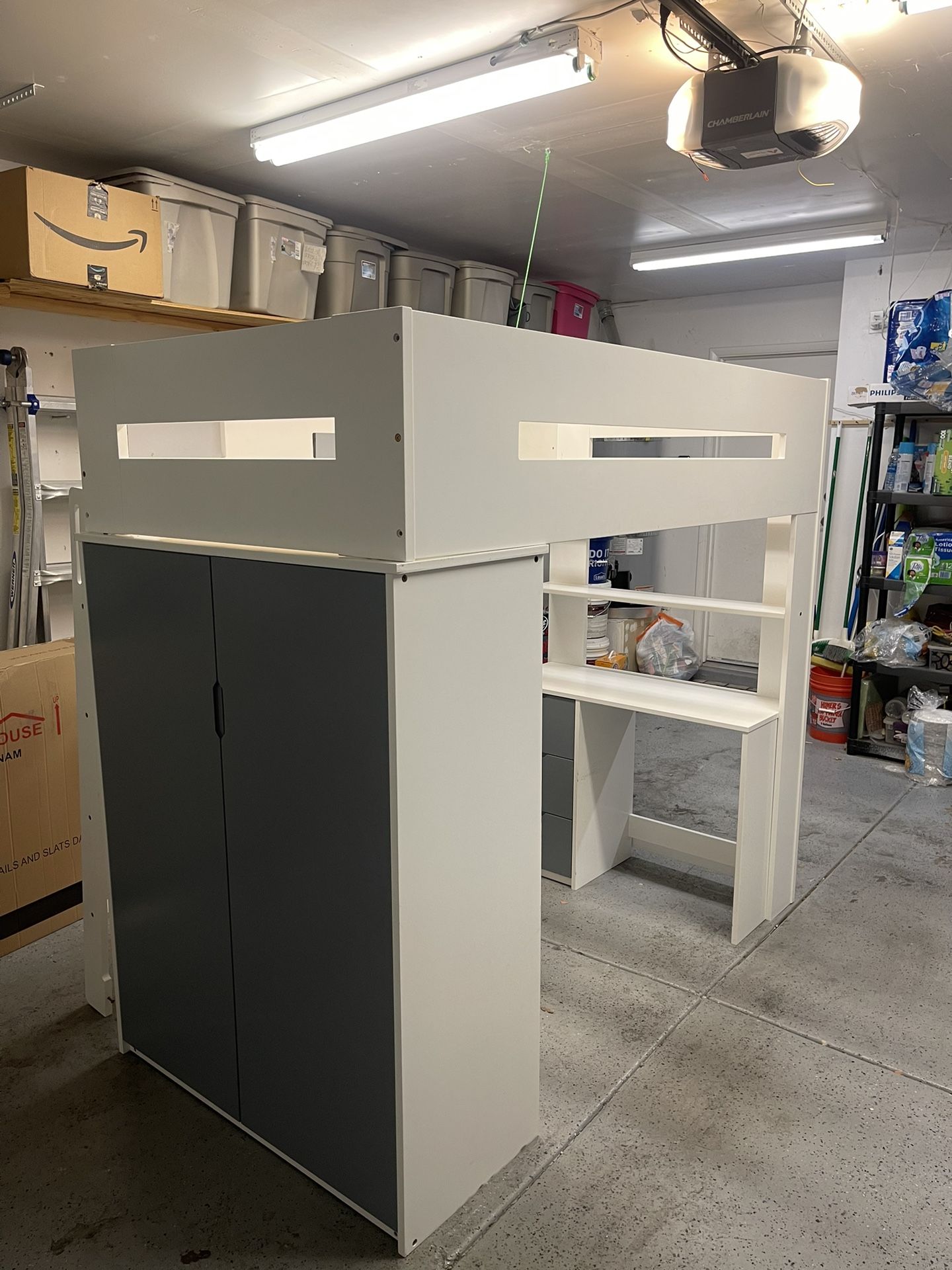 Twin Loft Bed With Desk And Storage