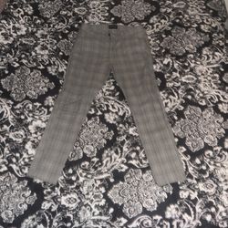 Gray And Black Slacks
