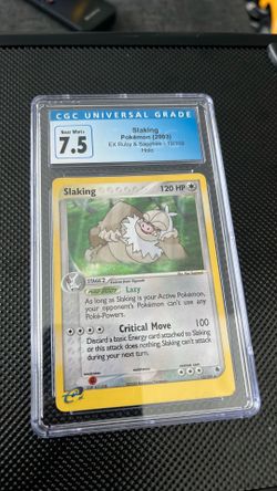 2003 Pokemon Ex Ruby & Sapphire Slaking Holo CGC 7.5