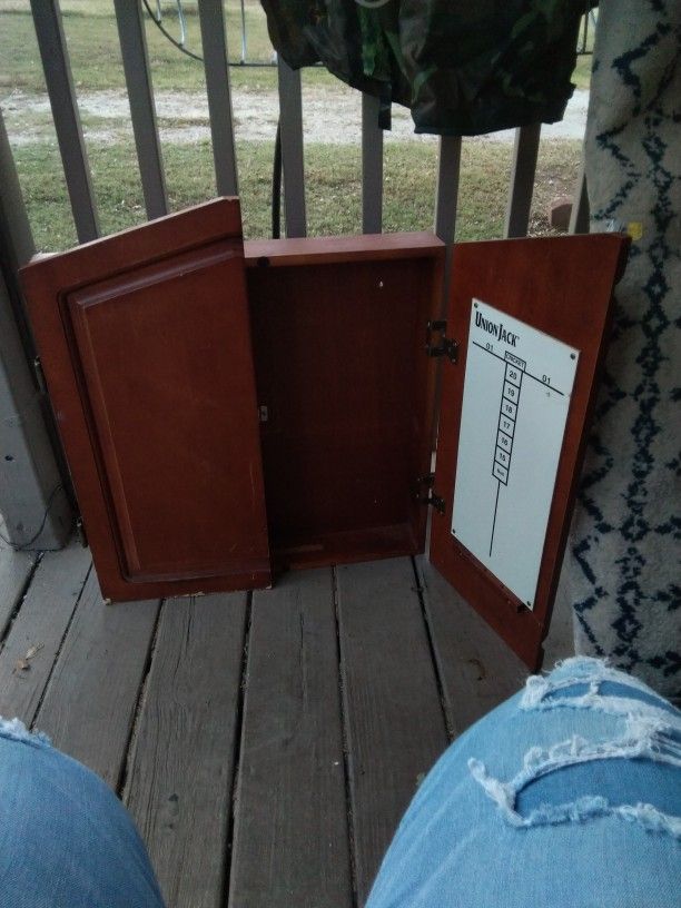 Dart Board/Gaming Cabinet