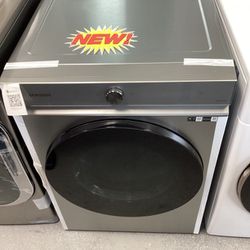 Samsung Front Load Electric Dryer in Stainless steel with 3 Way Venting and Interior Drum Light