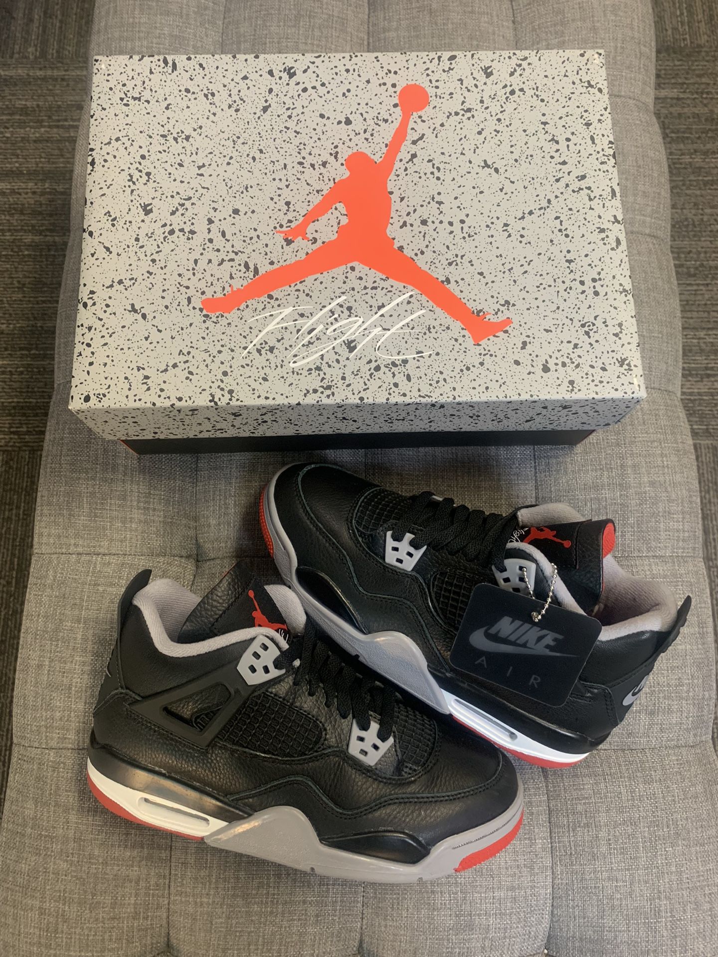 Jordan 4 Bred Reimagined Size 6Y/7.5W