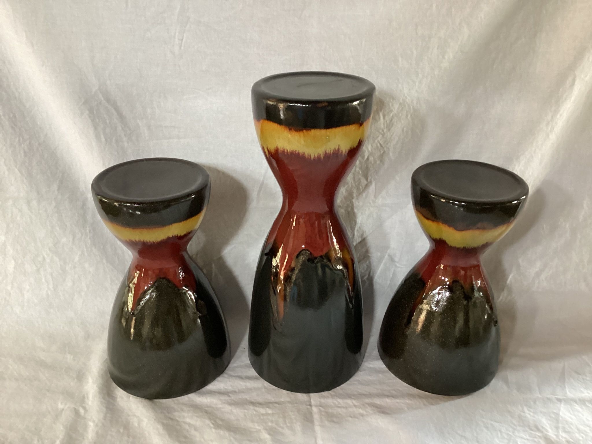 Beautiful, New Set Of Pillar Candle Holders. Size In Pics. Purchased From Pier One Imports.