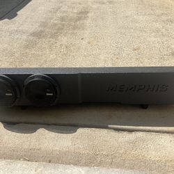 Memphis Audio Dual 8" Subwoofer Loaded Enclosure, 1 Ohm, for 2007+ Chevrolet/GMC