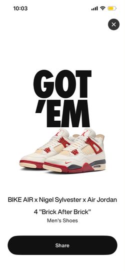 Jordan 4 Nigel Sylvester Brick After Brick