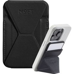 Snap-on Phone Stand & Wallet MOVAS™ - MagSafe Compatible - Gray & Jet Black - iPhone 12 13 14 15 16 17 Pro Max