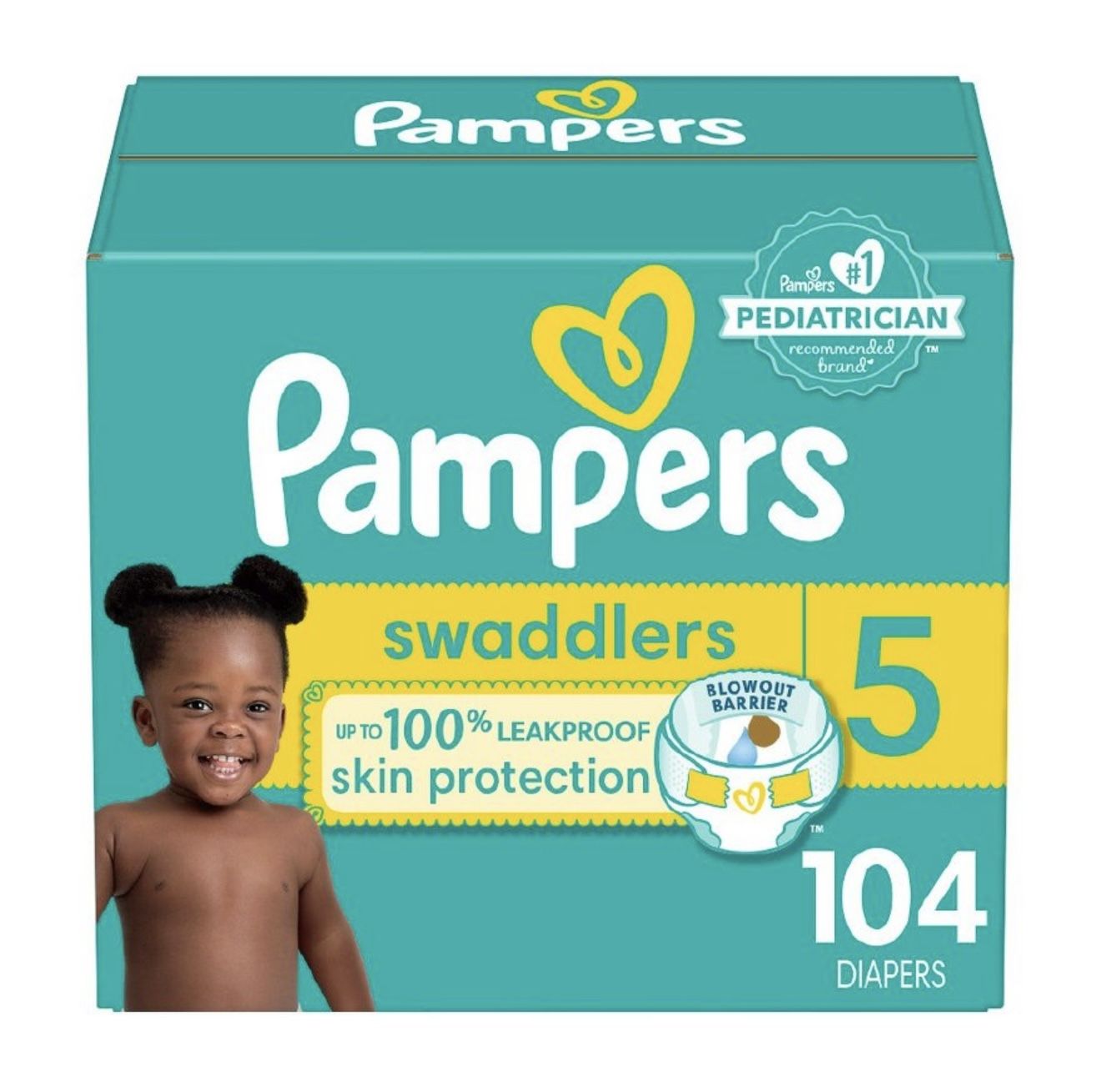Pampers Swaddlers - Size 5 (104 Count)