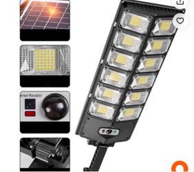 Solar Motion Sensor Lights Outdoor Street Lights with Multi-Angle Adjustable / 3 Lighting Modes IP65 Waterproof Security Flood Light for Front Door Ya
