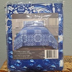 Three Pce Queen Quilt Set