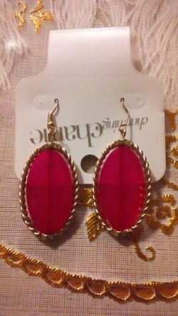 Pink ear rings