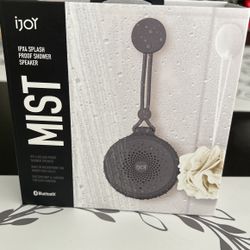 New  IJoy, Ipx 4   Splash Proof Shower Speaker Mist  With Bluetooth