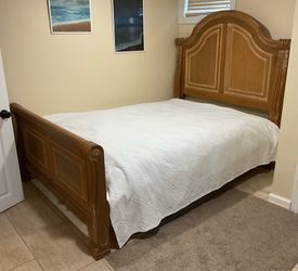 Vintage fruitwood bedroom set