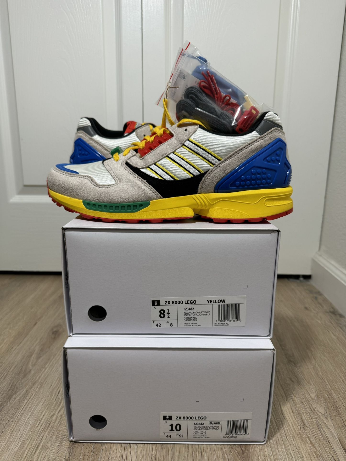 Adidas ZX 8000 x Lego Men’s size 8 8.5 9 9.5 10 10.5 And 11 US !!! Read Description ❤️
