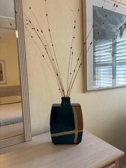 Mid-Century Modern Geometric Ceramic Vase