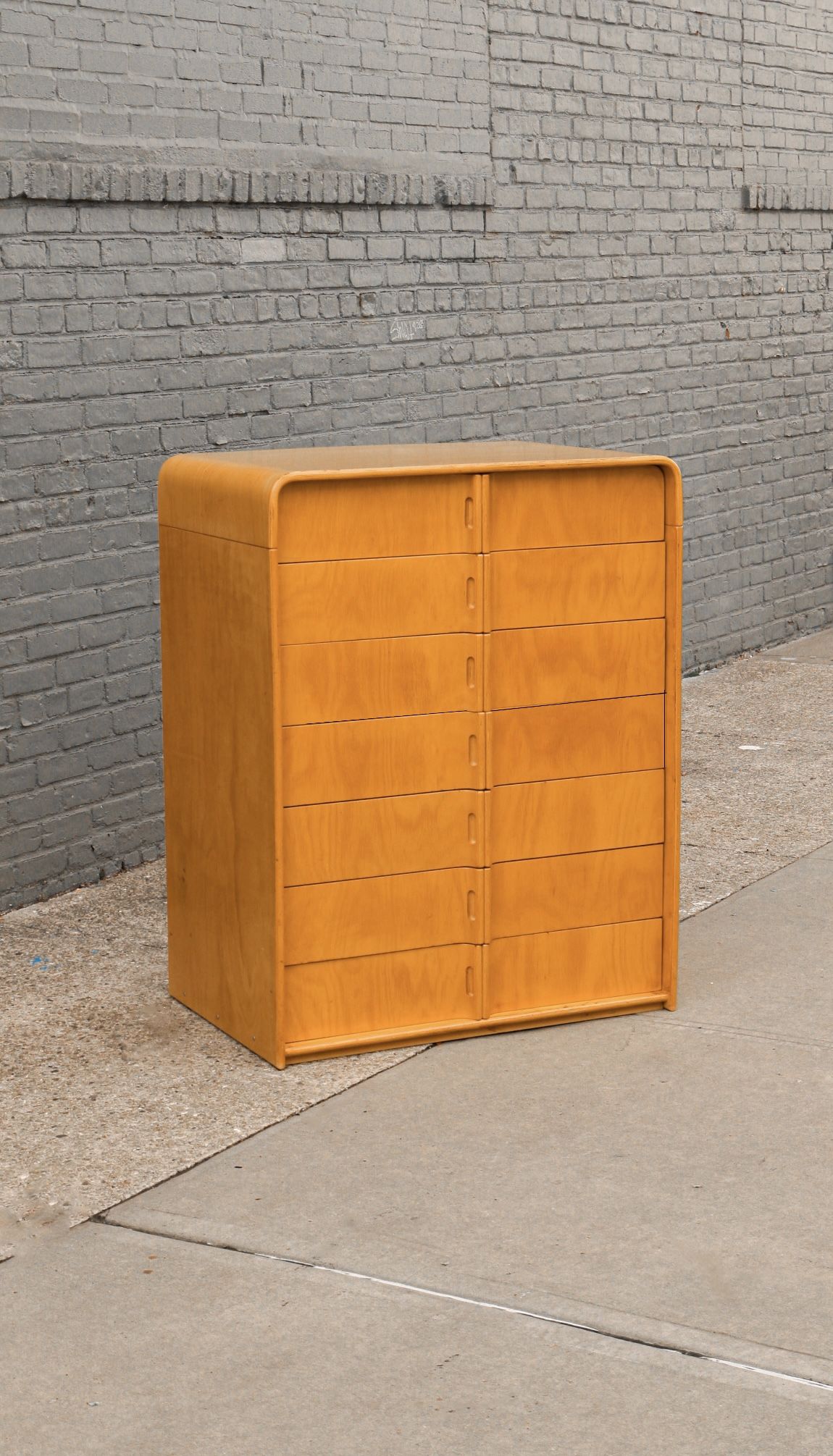 Mcm Solid Wood Chest Of Drawers Dresser (READ DESCRIPTION BELOW)