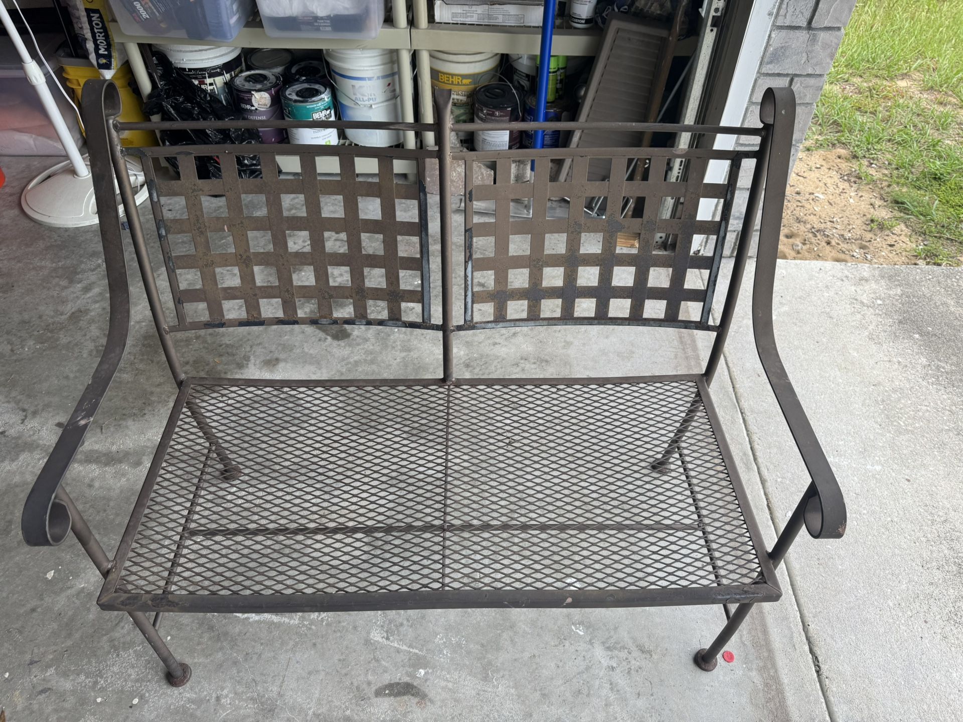 Iron Bench Chair