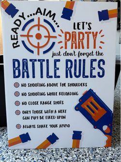Nerf party rules