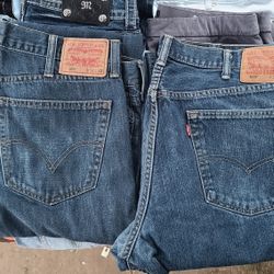 BUNDLE OF 2 | Men's Blue Levi's 559 Jeans | 38 W x 32 L |
