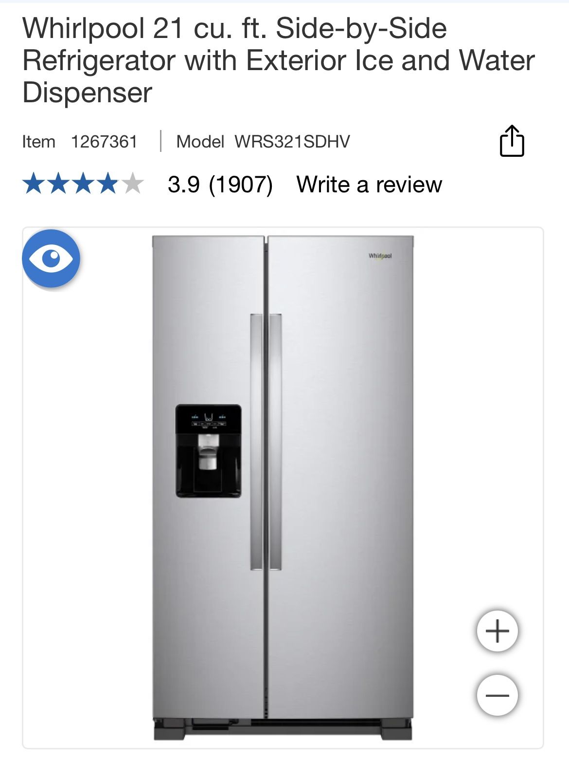 Whirlpool fridge 