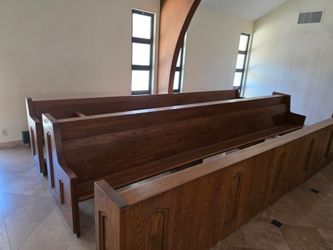 FREE Solid Oak Chapel Pews