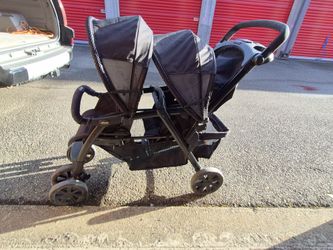Chicco Cortina Together Double Stroller – Black / Tandem Sit & Stand