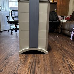 IQAir GC Series Console Air Purifier Activated Carbon White Gray Push Button