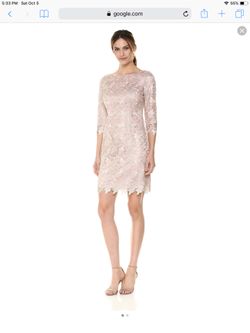 Eliza J 3/4 sleeve lace sheath dress size 4